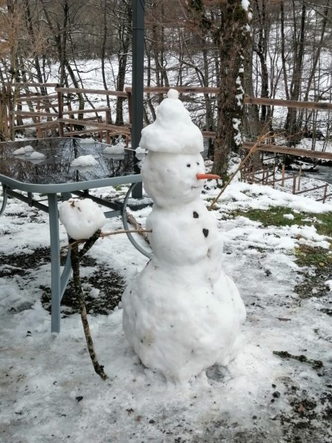 Bonhomme de neige de Cantal Emotions